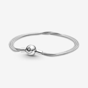 Pandora 599338C00-18 Moments Multi Snake Chain Bracelet