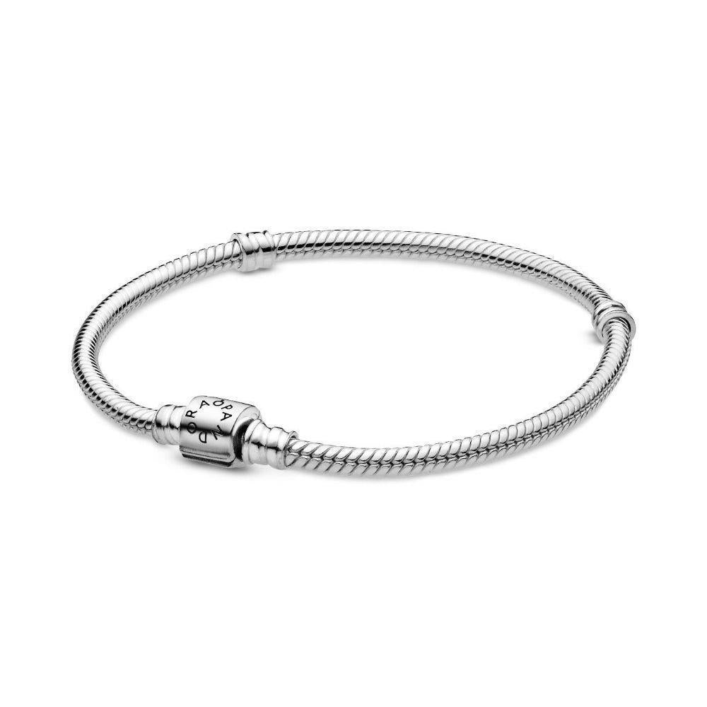 Pandora Moments Barrel Clasp Snake Chain Bracelet 15 cm | Best Deals ...