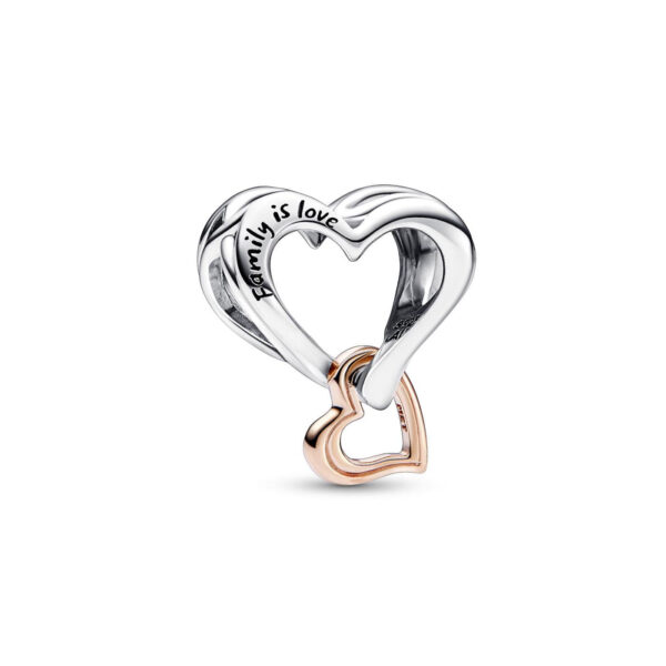 Pandora 782642C00 Charm Two Tone Open Infinity Heart Silver