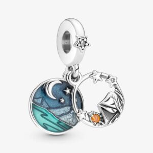 Pandora Camping and Night Sky Double Dangle Charm