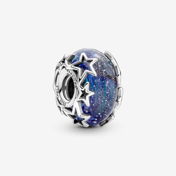 Pandora Galaxy Blue & Star Murano Charm