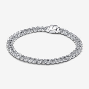 Pandora Timeless Pavé Cuban Chain Bracelet