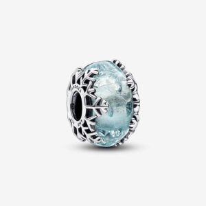 Pandora Winter Blue Snowflake Murano Charm