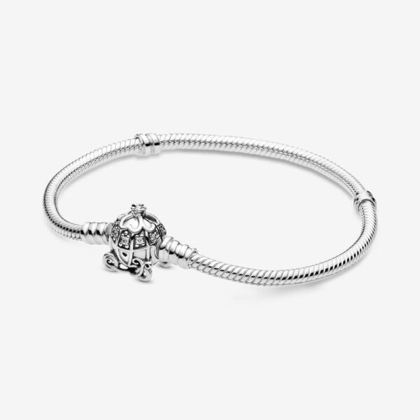 Pandora 599190C01-18 Disney Cinderella Pumpkin Coach Clasp Bracelet