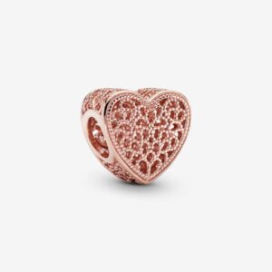 Pandora 781811 Filigree & Beaded Heart Charm