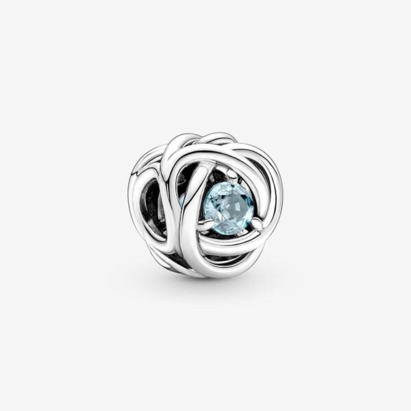 Pandora March Birthstone Eternity Circle Charm