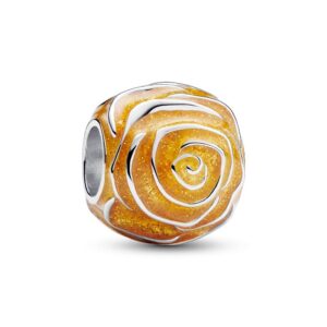 Pandora Yellow Rose in Bloom Charm